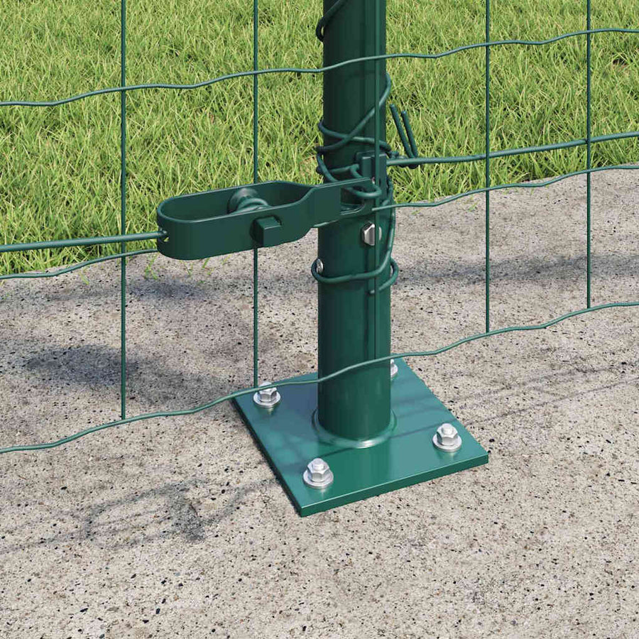 Hek met Paal Groen 1,2 x 25 m Staal