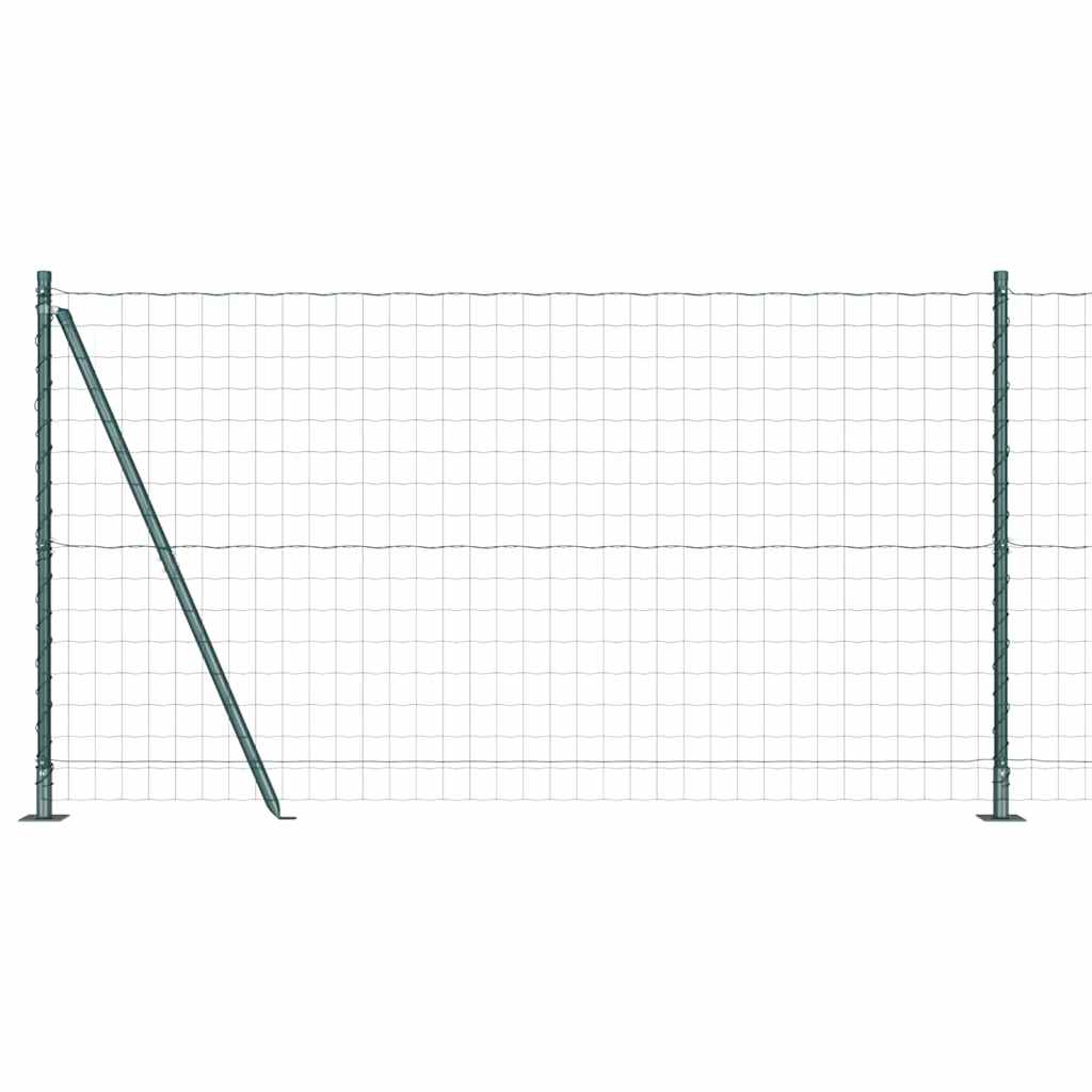 Hek met Paal Groen 1,2 x 25 m Staal