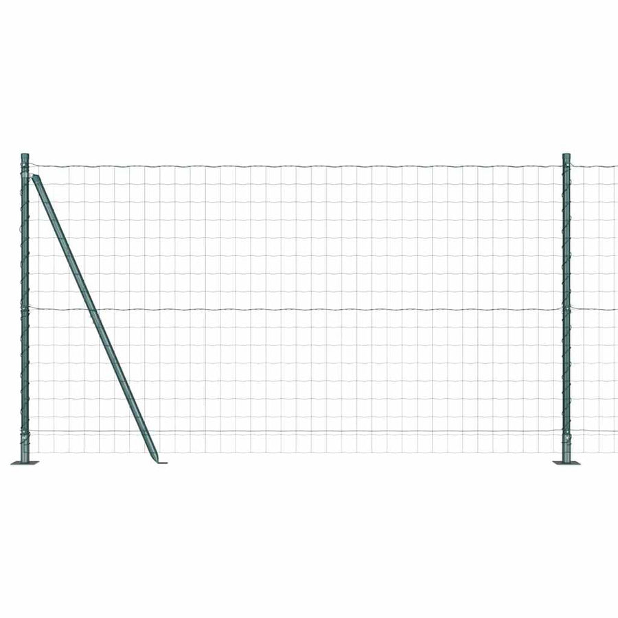 Hek met Paal Groen 1,2 x 25 m Staal