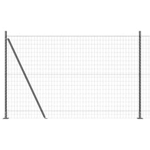 Hek met Paal Grijs 1,4 x 10 m Staal en PVC