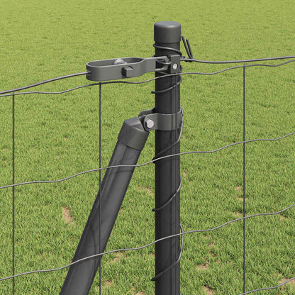Hek met Paal Grijs 1,2 x 25 m Staal