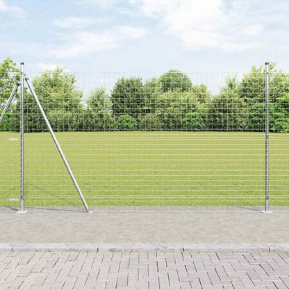 Hek met Paal Zilver 1,4 x 10 m Staal