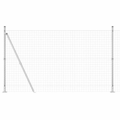 Hek met Paal Zilver 1,4 x 10 m Staal