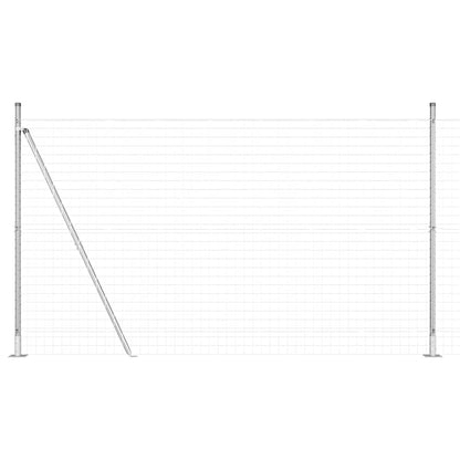 Hek met Paal Zilver 1,5 x 10 m Staal