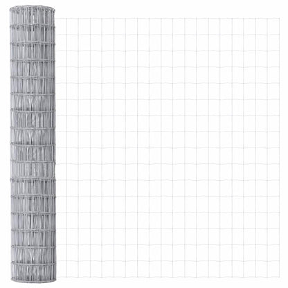 Hek met Paal Zilver 1,6 x 10 m Staal