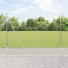Hek met Paal Zilver 1,6 x 10 m Staal