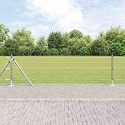 Hekwerk 25 m staal zilver