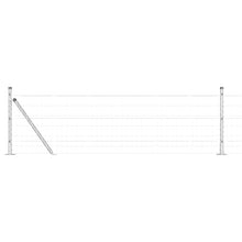 Hek met Paal Zilver 0,6 x 50 m Staal