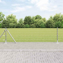 Hek met Paal Zilver 0,4 x 50 m Staal