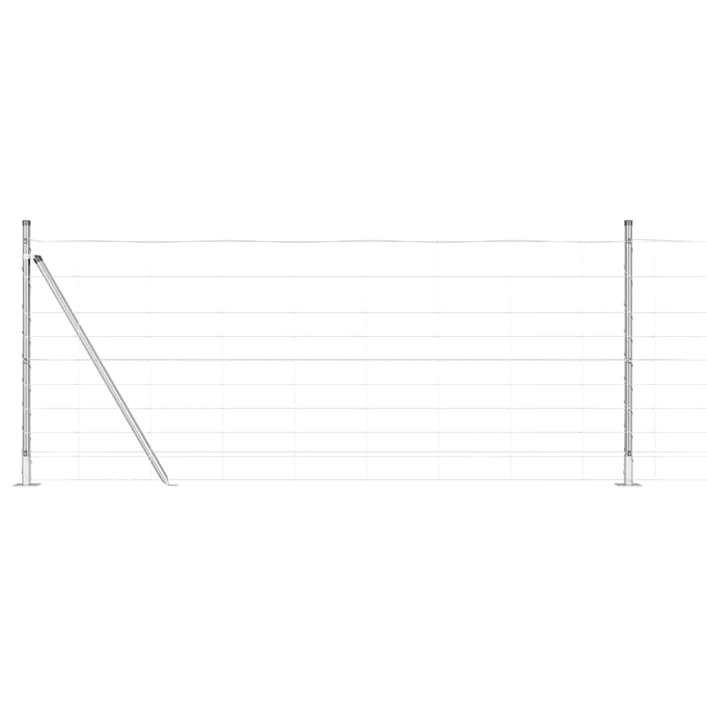 Afrasteringspaal Gegalvaniseerd 25 x 1 m Staal