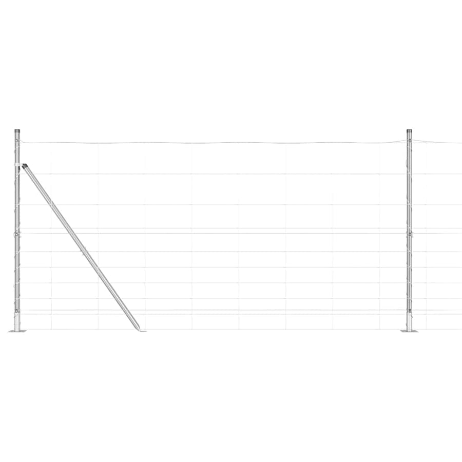 Afrasteringspaal Gegalvaniseerd 25 x 1,2 m Staal