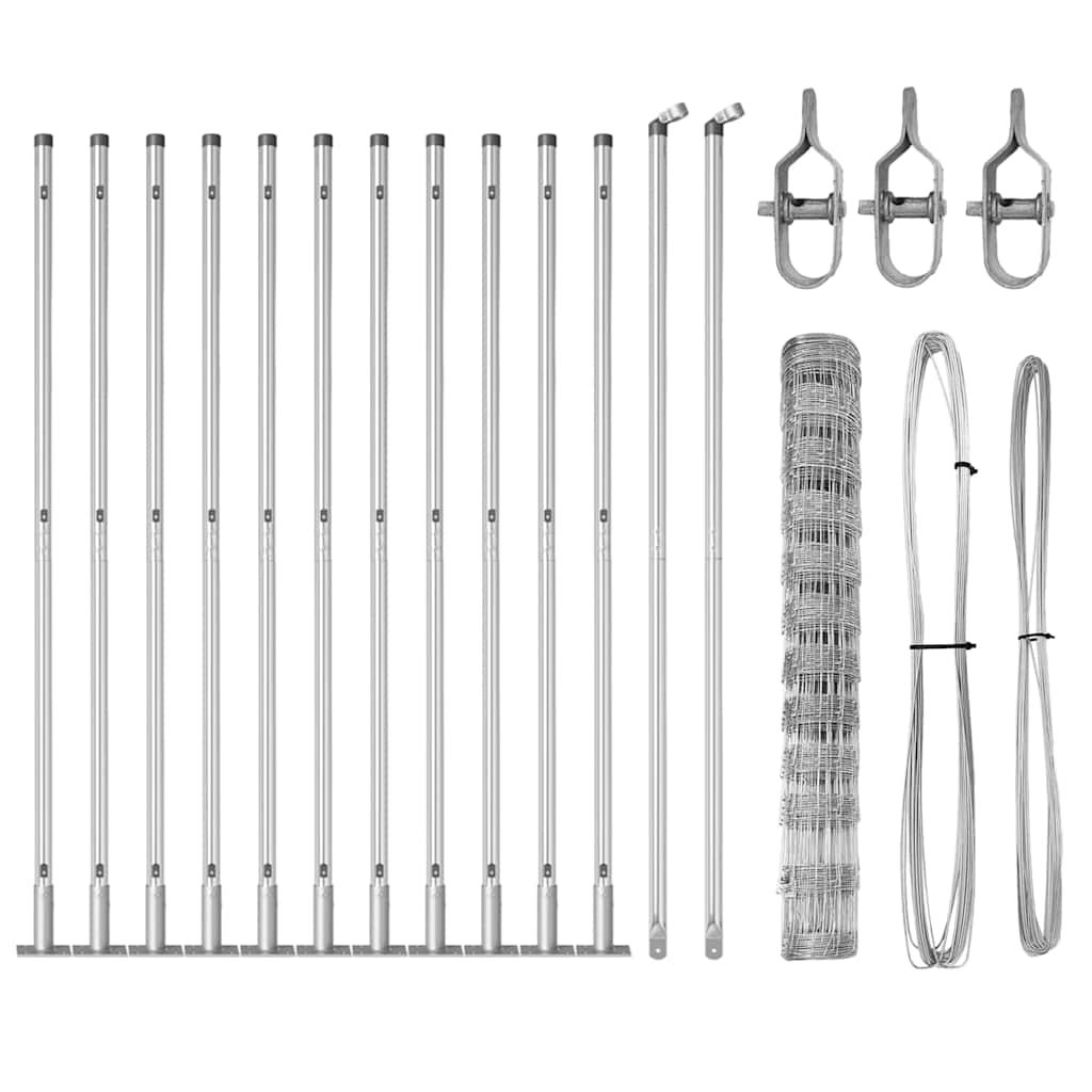 Afrasteringspaal Gegalvaniseerd 25 x 1,2 m Staal