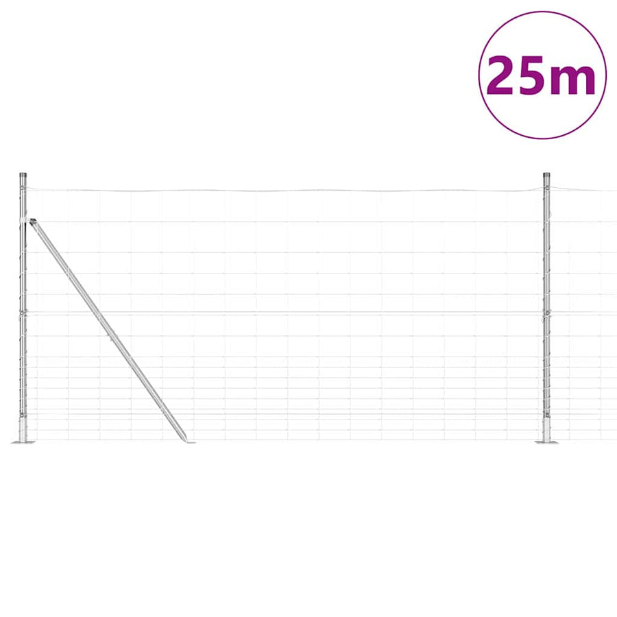 Afrasteringspaal Gegalvaniseerd 25 x 1,2 m Staal