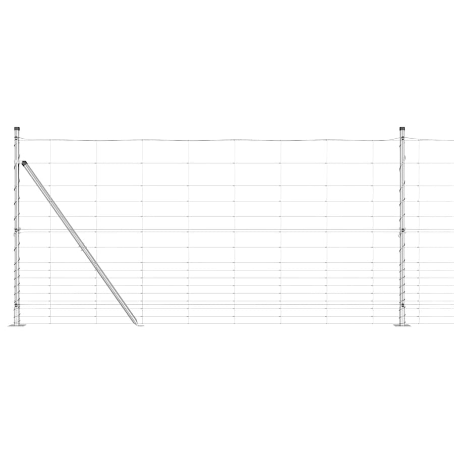 Afrasteringspaal Gegalvaniseerd 25 x 1,2 m Staal