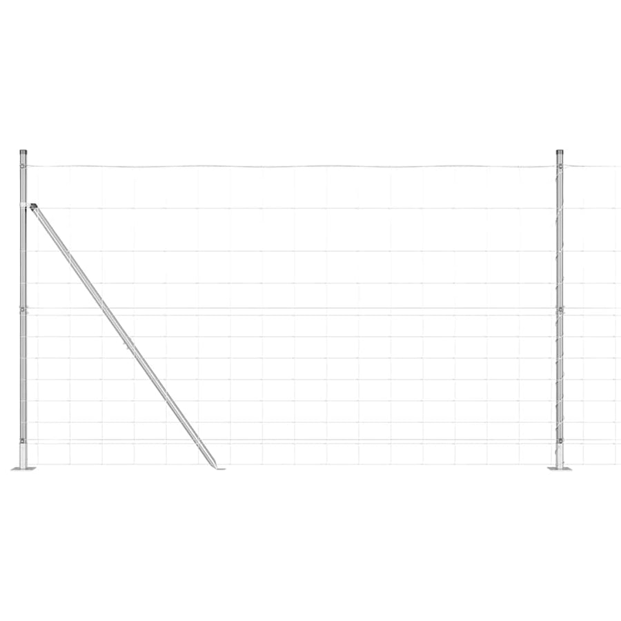Afrasteringspaal Gegalvaniseerd 25 x 1,4 m Staal