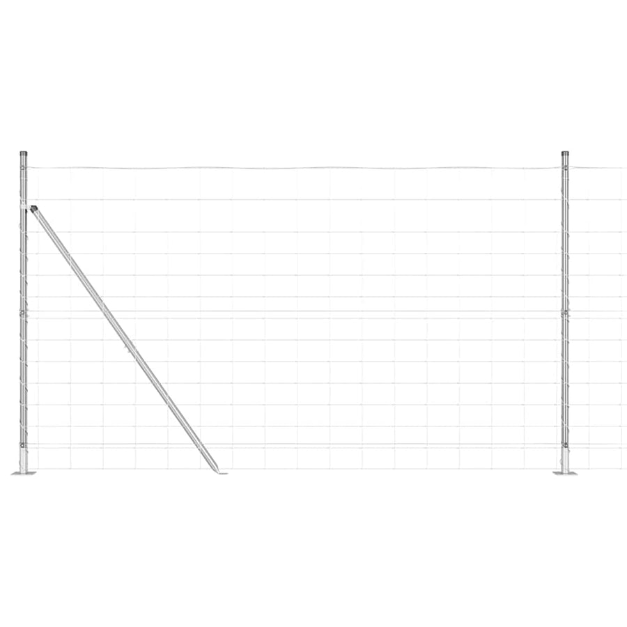 Afrasteringspaal Gegalvaniseerd 25 x 1,4 m Staal