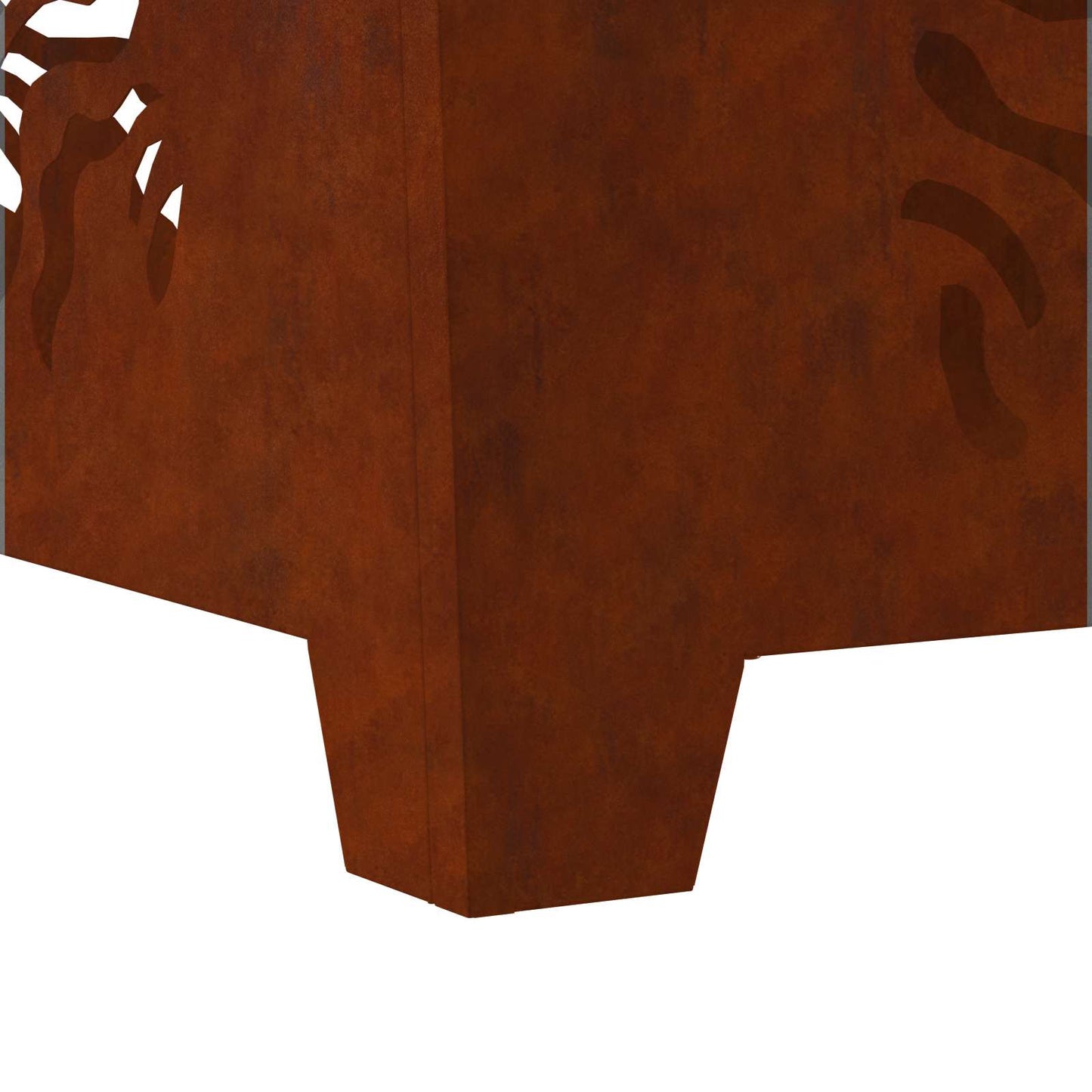 Vuurkorf Bruin 60 x 60 x 40 cm weervast staal
