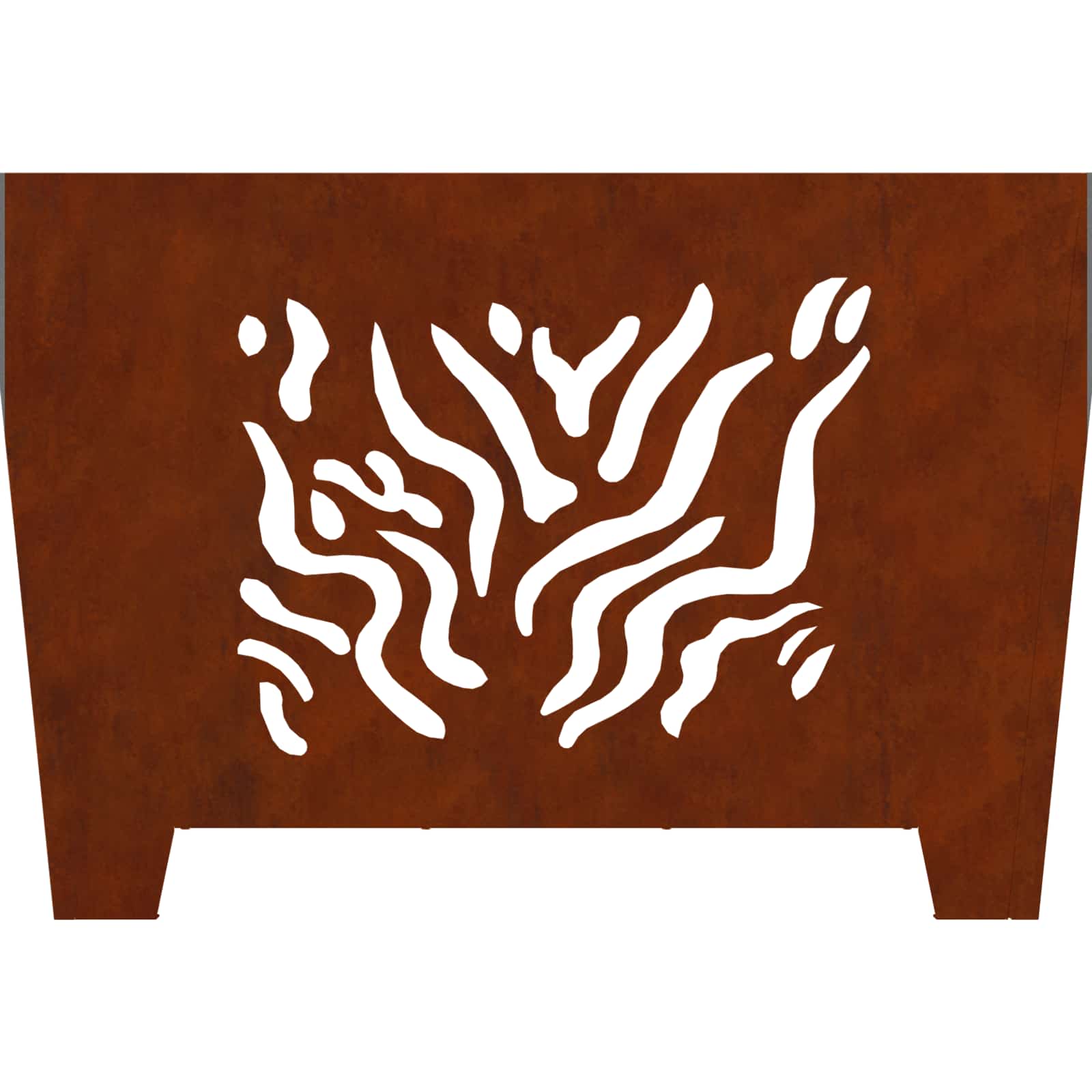 Vuurkorf Bruin 60 x 60 x 40 cm weervast staal