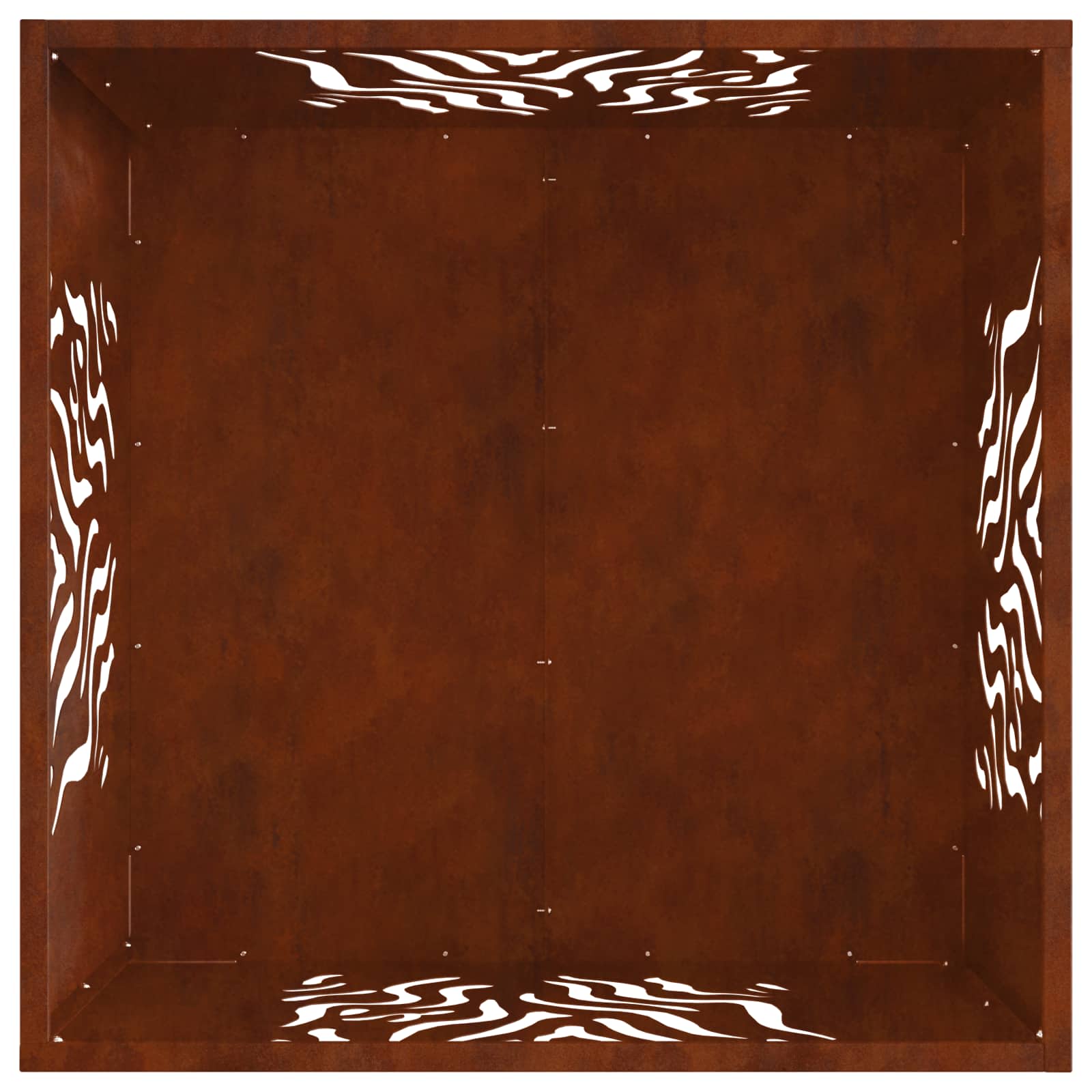 Vuurkorf Bruin 60 x 60 x 40 cm weervast staal