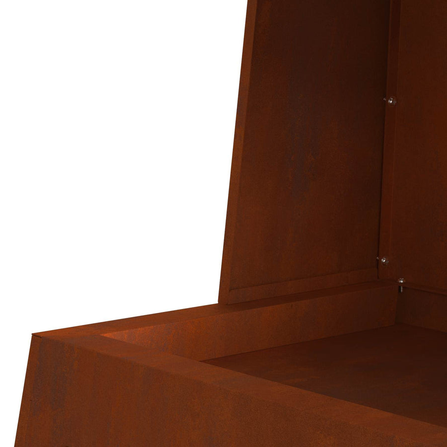 Vuurkorf Bruin 60 X 35 X 100 Cm Cortenstaal