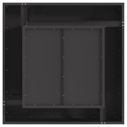 Vuurkorf Zwart Staal 80 x 80 x 40 cm
