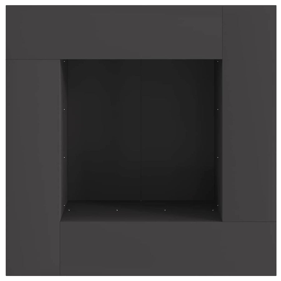 Vuurkorf Zwart Staal 80 x 80 x 40 cm