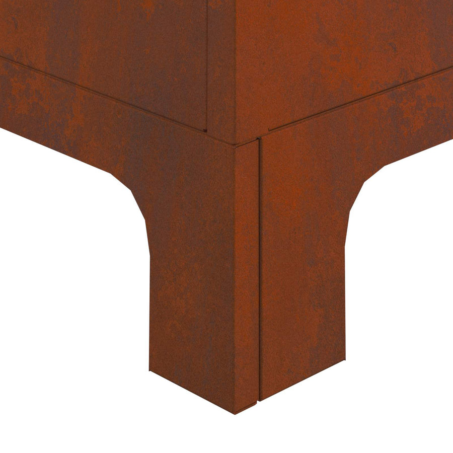 Vuurkorf Bruin 50 X 50 X 70 Cm Cortenstaal Weerbestendig staal/bruin