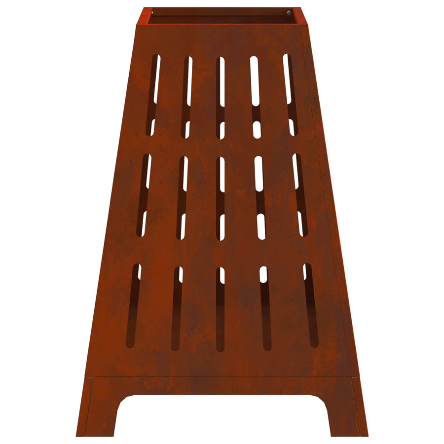 Vuurkorf Bruin 50 X 50 X 70 Cm Cortenstaal Weerbestendig staal/bruin