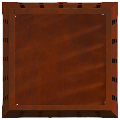 Vuurkorf Bruin 50 X 50 X 70 Cm Cortenstaal Weerbestendig staal/bruin