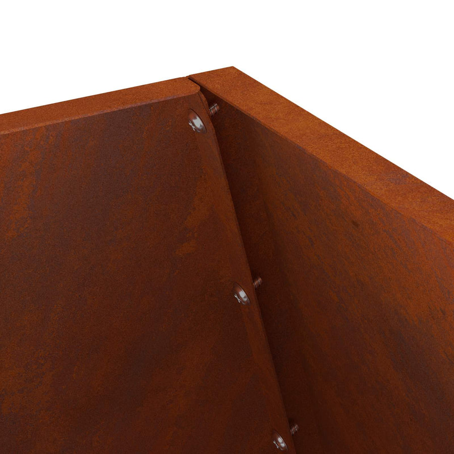 Vuurkorf Bruin 50 X 50 X 100 Cm Weerbestendig Staal Weerbestendig staal/bruin met zij-uitgesneden patroon