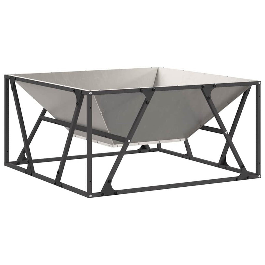 Vuurkorf Bruin Cortenstaal 80 x 80 x 40 cm Weerbestendig staal/bruin