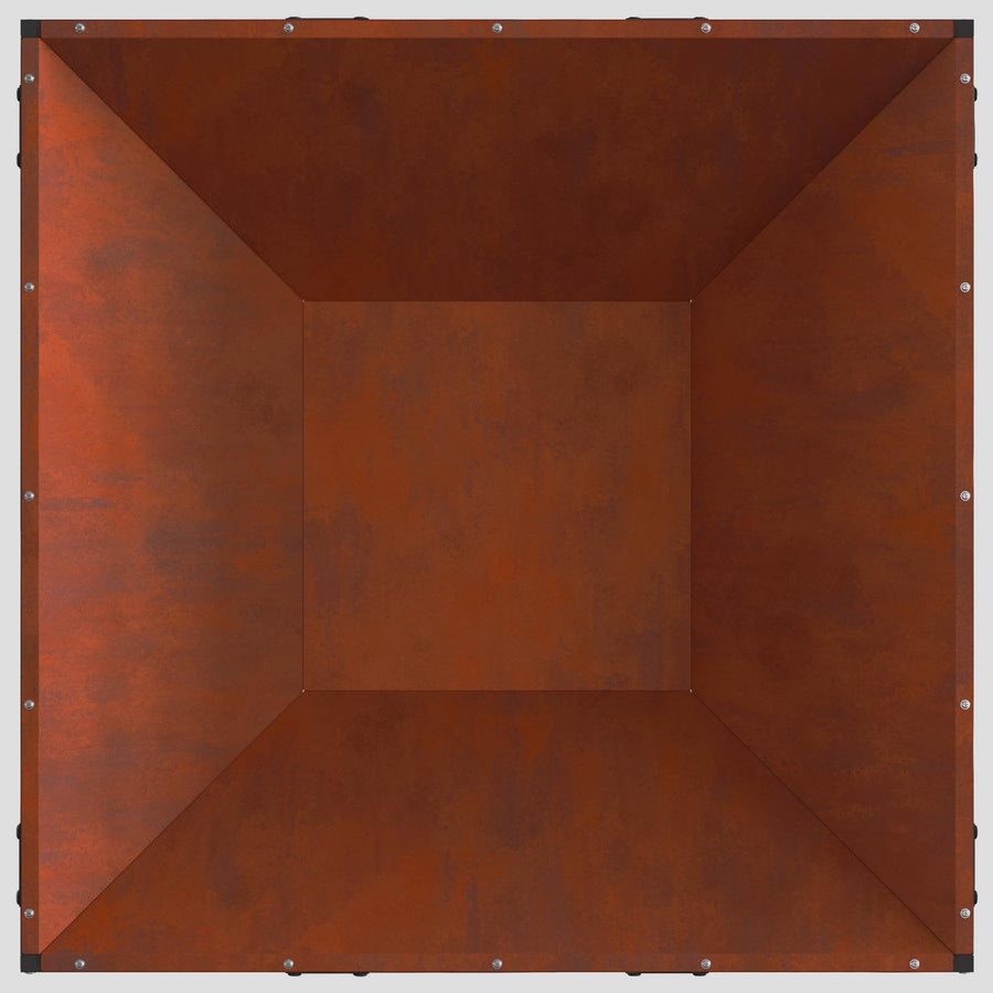 Vuurkorf Bruin Cortenstaal 80 x 80 x 40 cm Weerbestendig staal/bruin