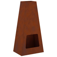 Vuurkorf Bruin 50 X 35 X 100 Cm Cortenstaal Weerbestendig staal/bruin