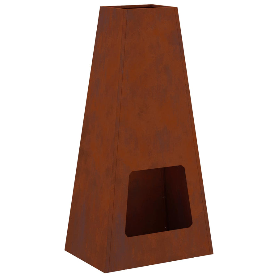 Vuurkorf Bruin 50 X 35 X 100 Cm Cortenstaal Weerbestendig staal/bruin