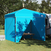 Luifeltent blauw 243x243x251 cm Oxford stof