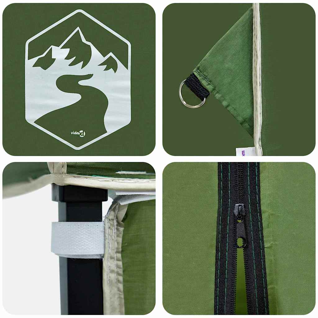 Luifeltent Groen 250 x 250 x 227 / 236 / 245 cm Oxford stof