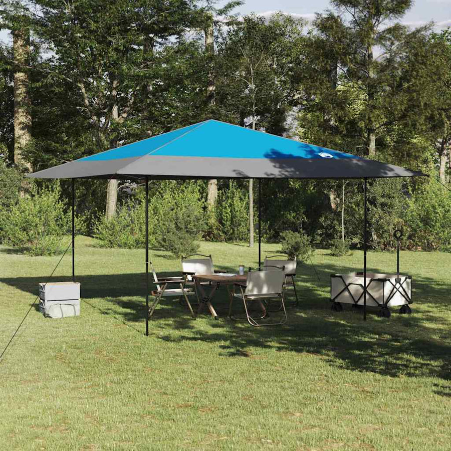 Luifeltent Blauw 400 x 400 x 227 / 236 / 245 cm Oxford stof
