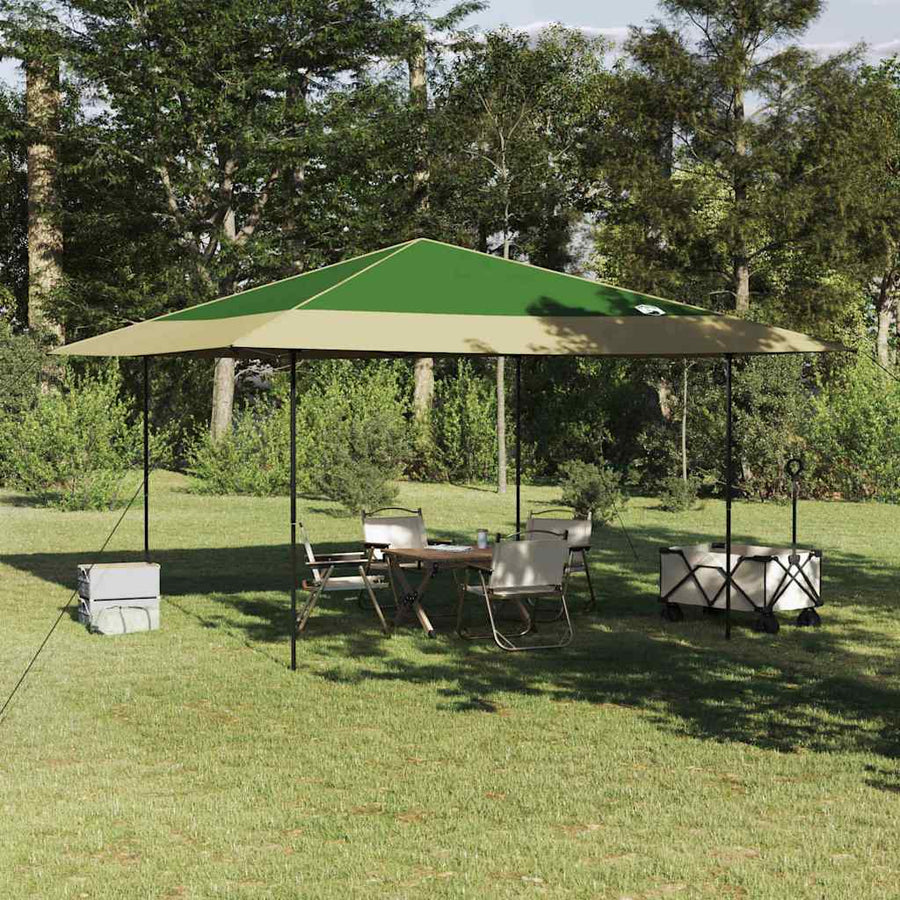 Luifeltent Groen 400 x 400 x 227 / 236 / 245 cm Oxford stof
