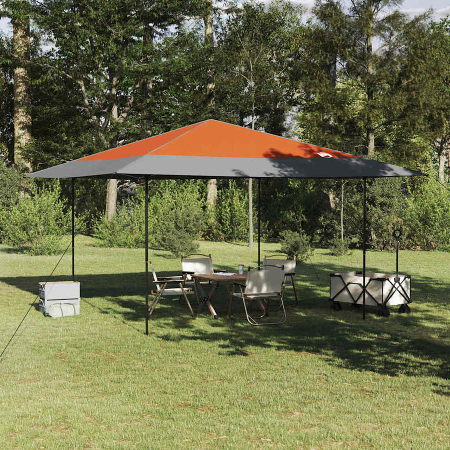 Luifeltent Oranje 400 x 400 x 227 / 236 / 245 cm Oxford stof