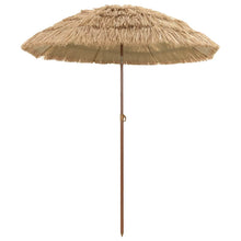 Strandparasol Bruin Ø 160 x 196 cm Staal