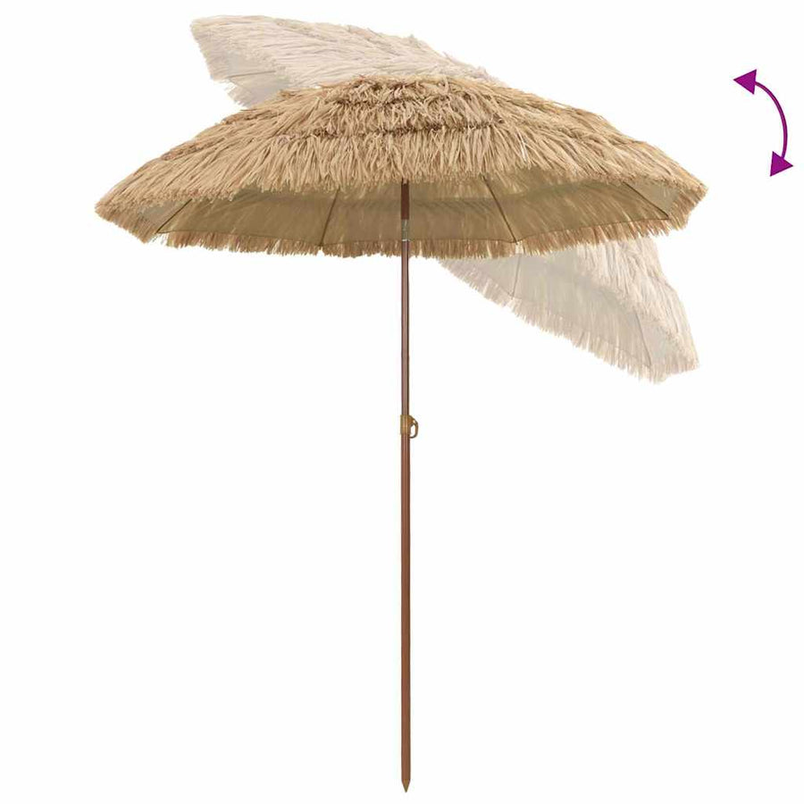 Strandparasol Bruin Ø 160 x 196 cm Staal