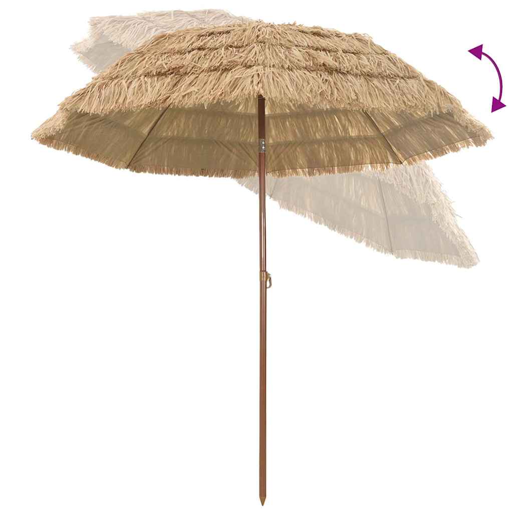 Strandparasol Bruin Ø 206 x 209.5 cm Staal