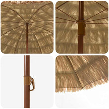 Strandparasol Bruin Ø 206 x 209.5 cm Staal