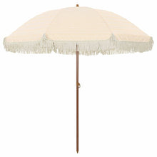 Parasol Geel en Wit Ø 205 x 209 cm Staal