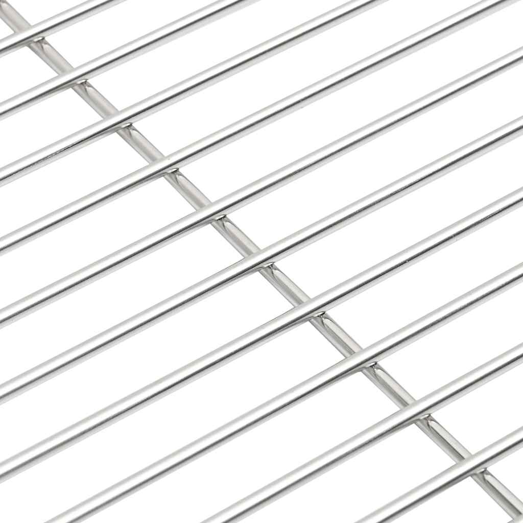 Barbecuerooster Zilver 43 x 43 cm Roestvrij staal