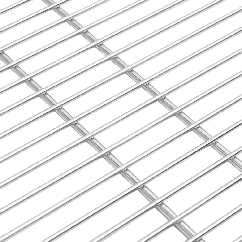 Barbecuerooster Zilver 60 x 60 cm Roestvrij staal