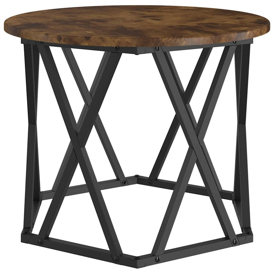 Nestbare Bijzettafel 3 pcs Gerookt eiken