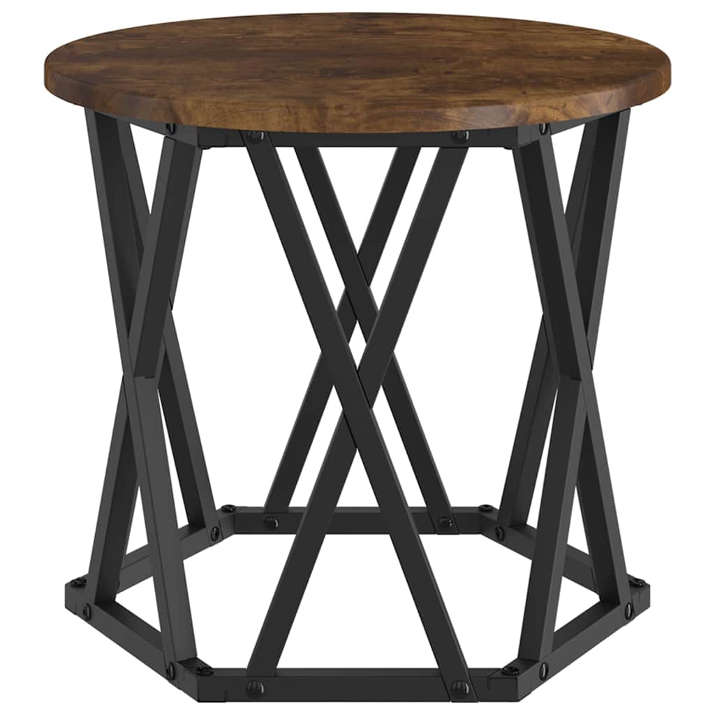Nestbare Bijzettafel 3 pcs Gerookt eiken
