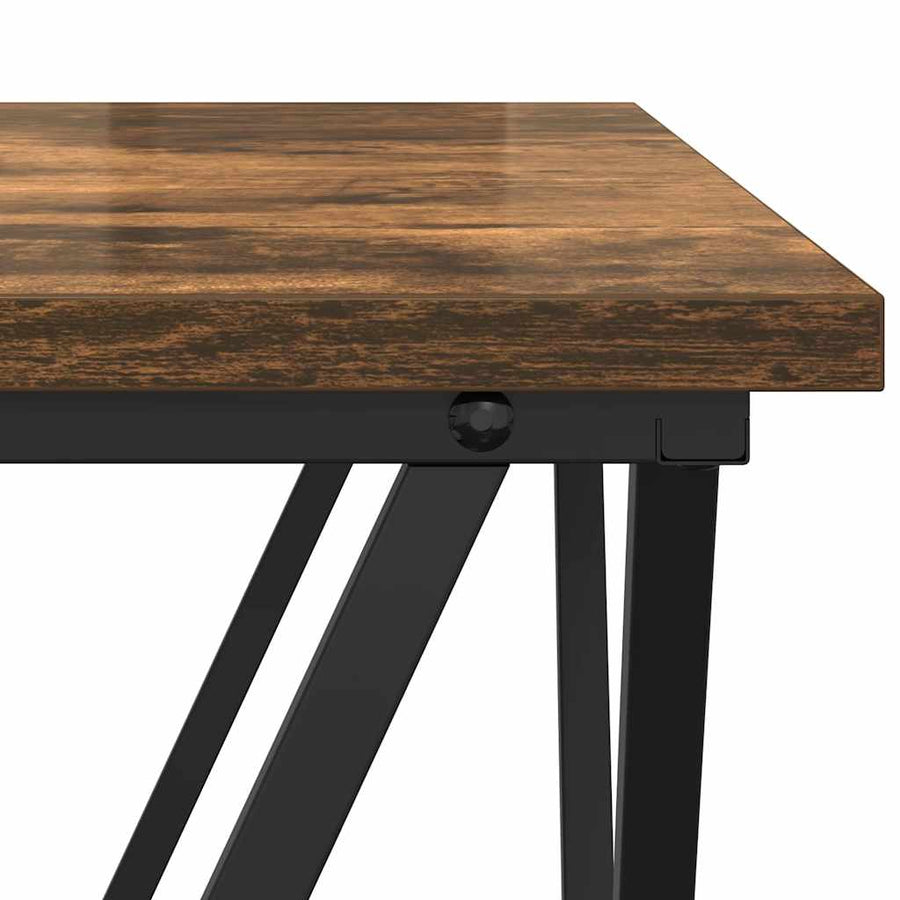 Bijzettafels 3 st bewerkt hout gerookt eikenkleurig