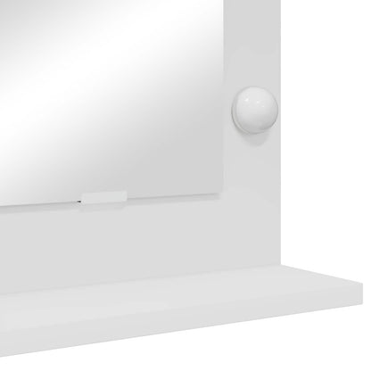 Schmink Spiegel Wit 60 x 55 x 18 cm Glas en Hout met Kunststof